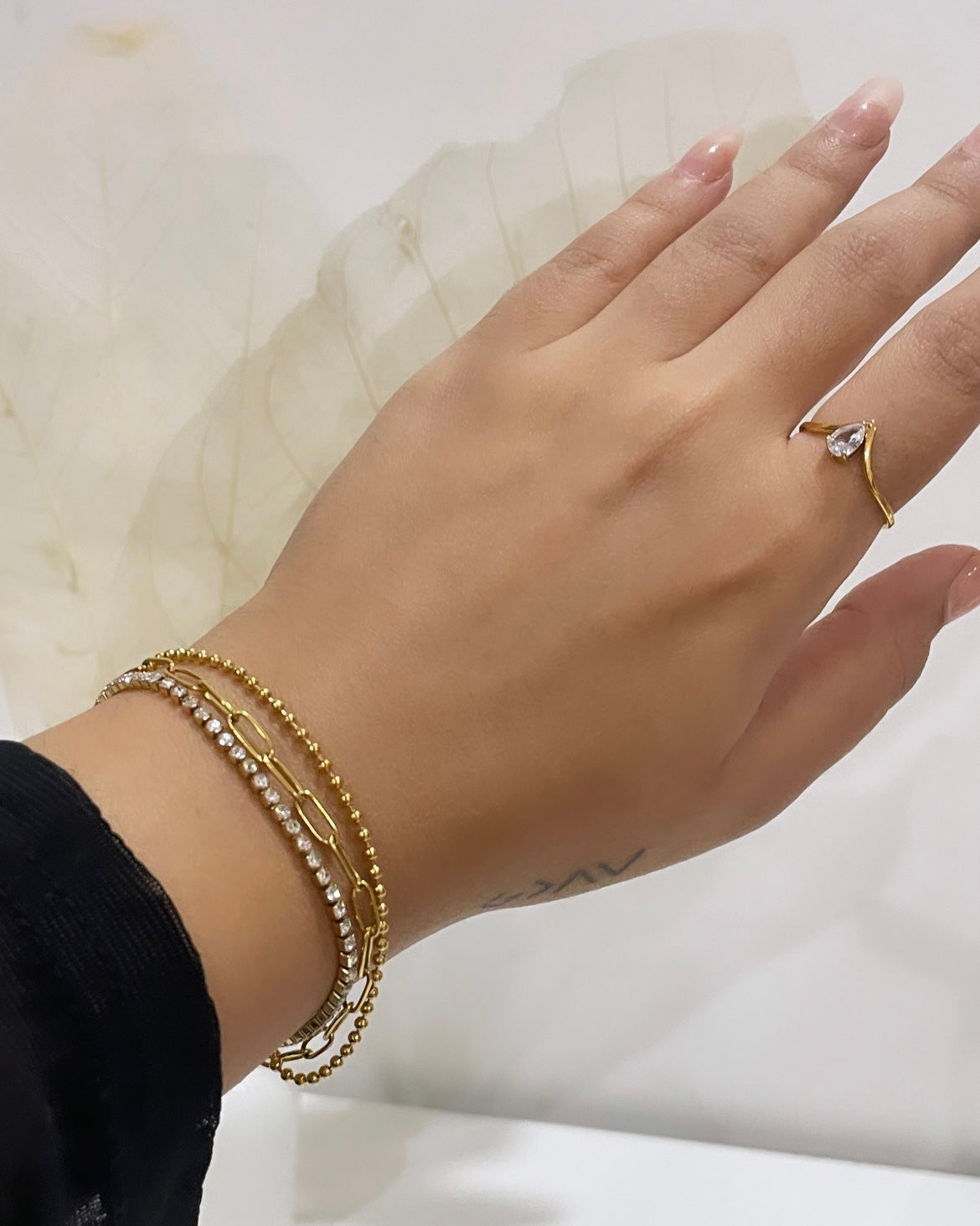 Triple Luxe Tennis Bracelet
