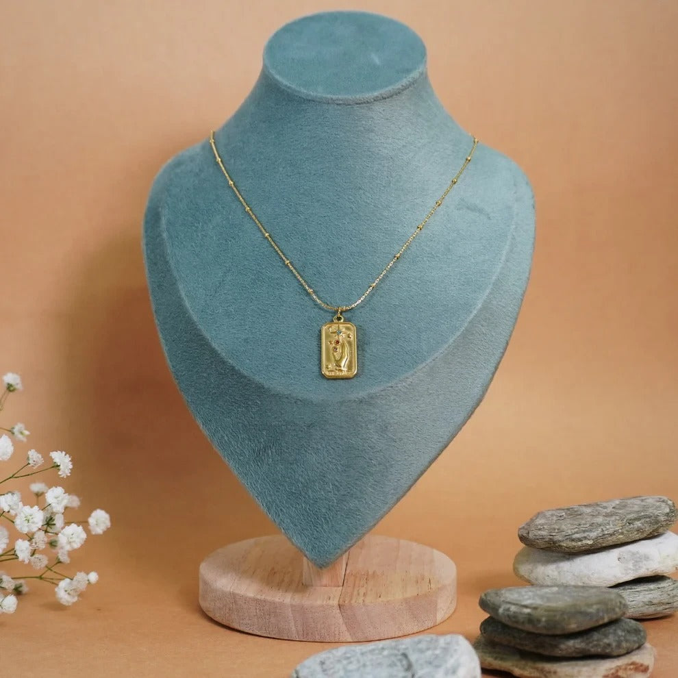 The Stars Tarot Card Necklace