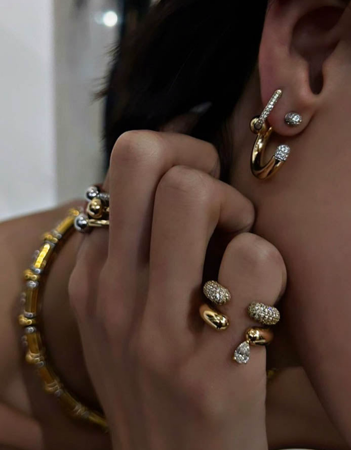 Solace premium stacked ring ( adjustable)