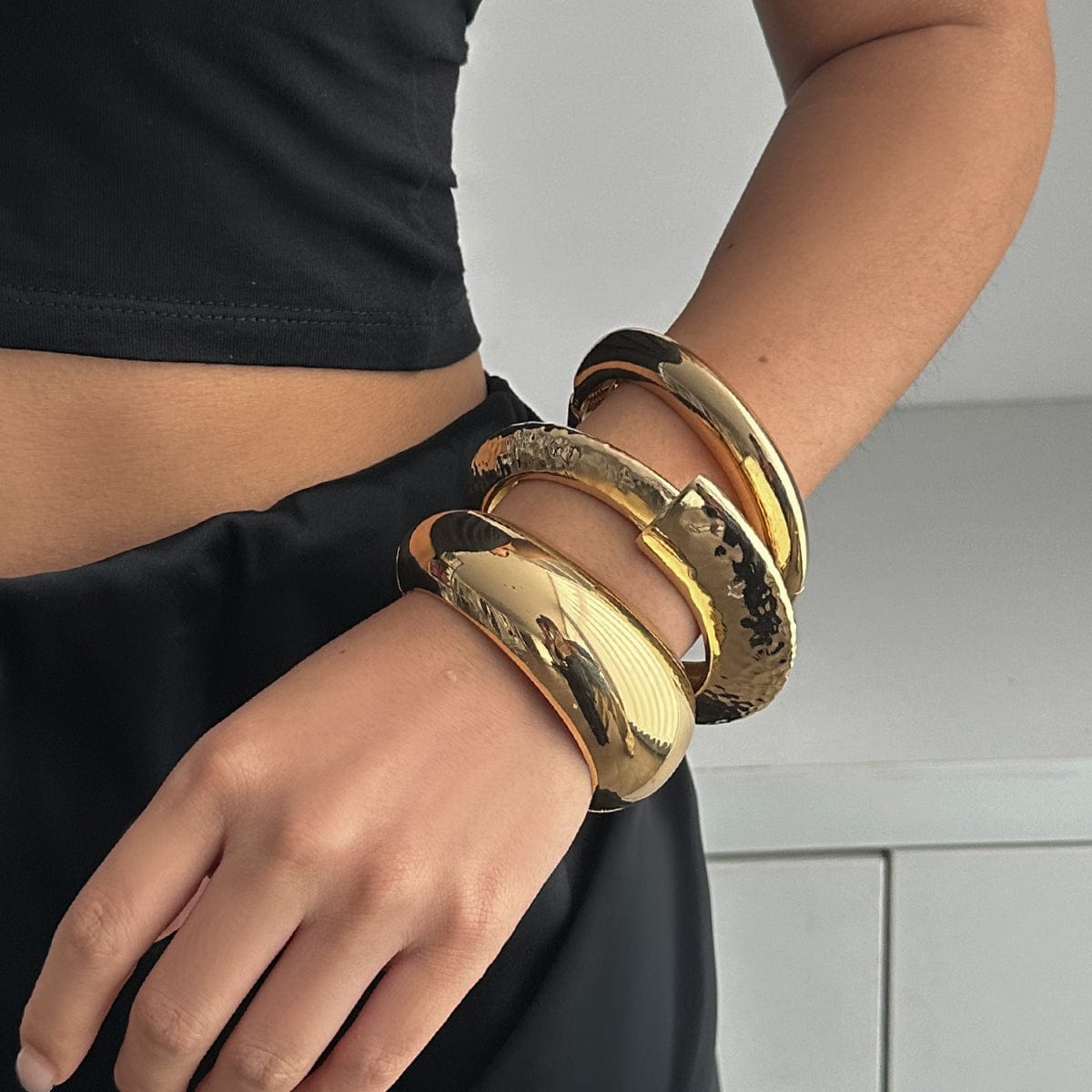 Gold Tunnel Bracelet