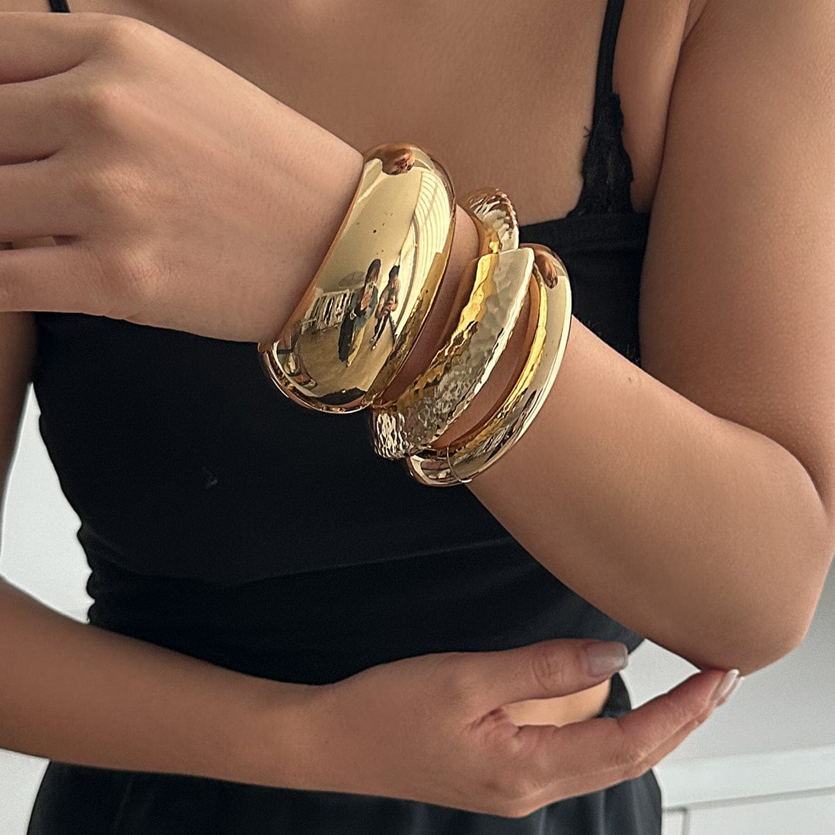 Gold Tunnel Bracelet