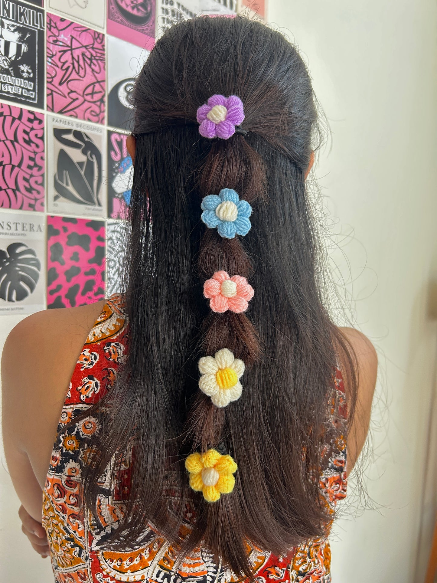 Bubble Daisy Hair Tie ( Pack of 1 )