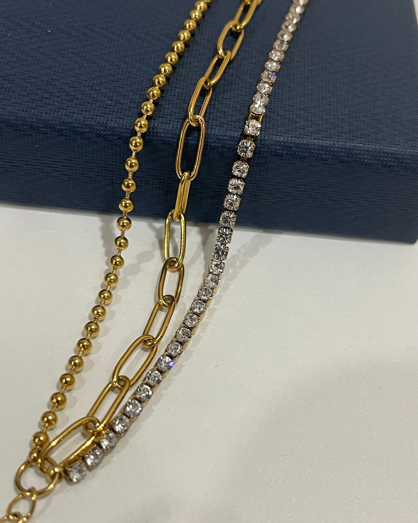 Triple Luxe Tennis Bracelet