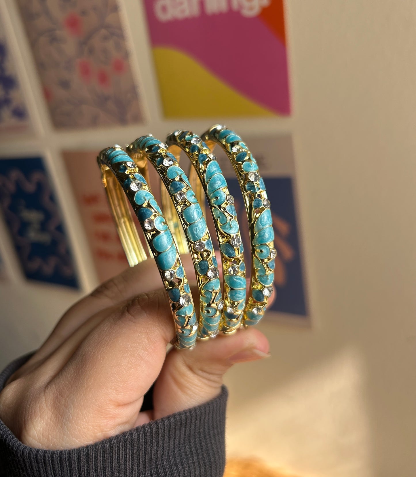 Blue Vintage Bangle (each bangle)