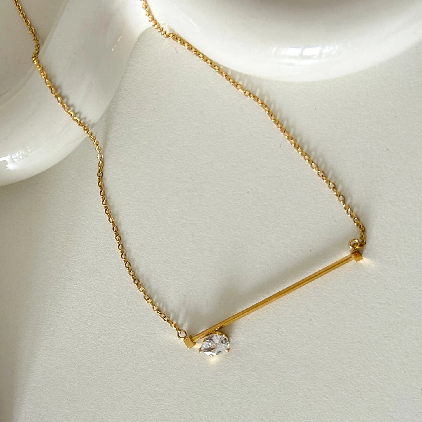 Teesha - Bar stone Necklace