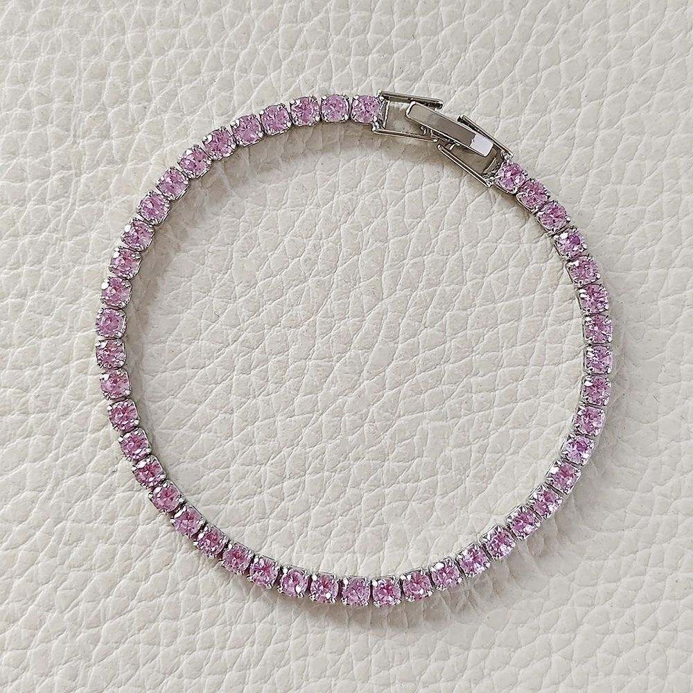 Pink Tennis Bracelet