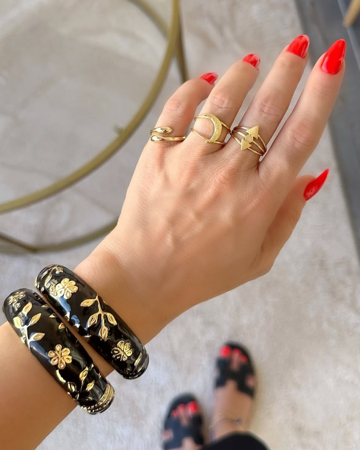 Noir Rose Cuff
