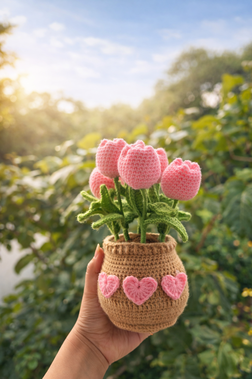 Tulip garden pot