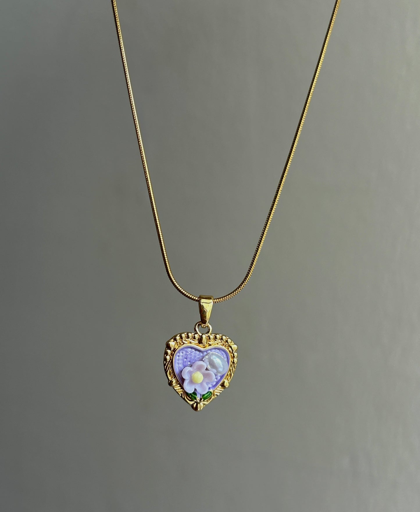 Violet Mist Pearl Necklace