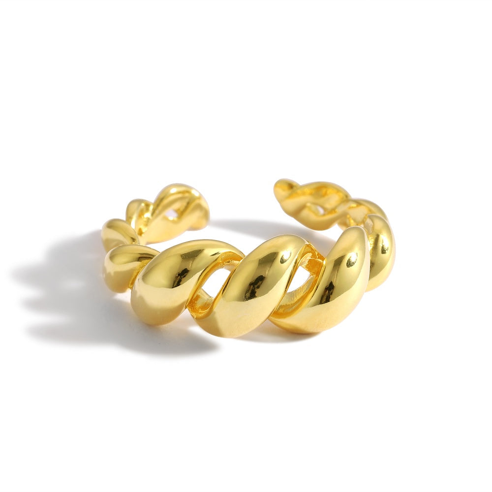Buttergold Swirl Ring
