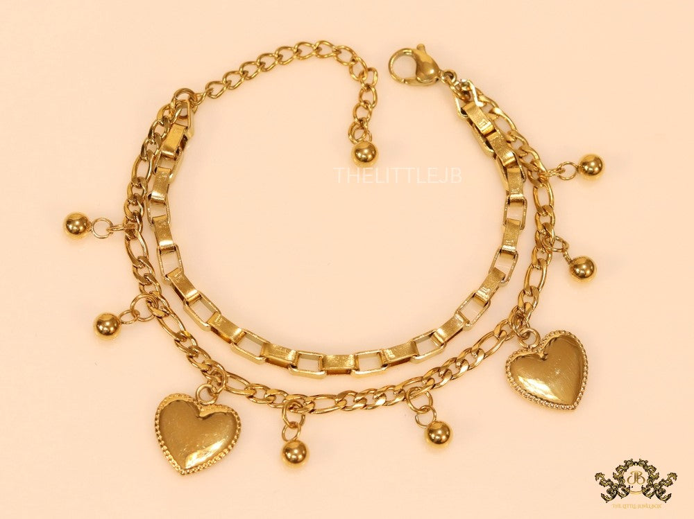 Heart Charm Bracelet