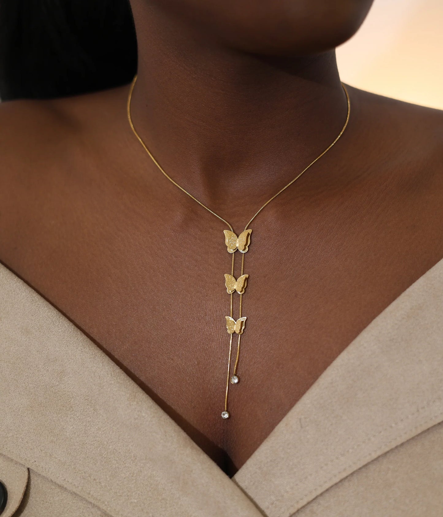 Bufferfly Dangling Necklace
