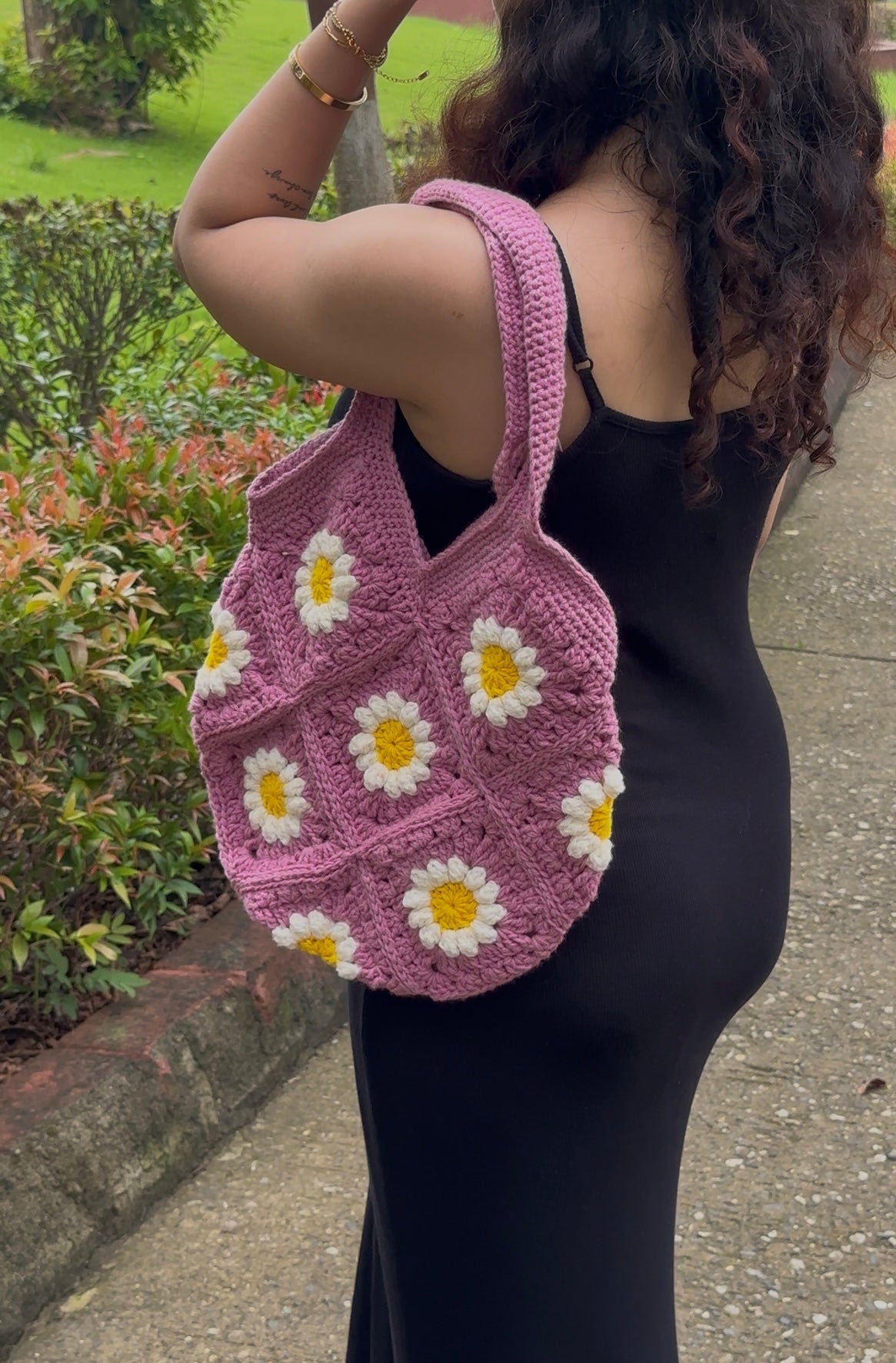 Mauve garden bag