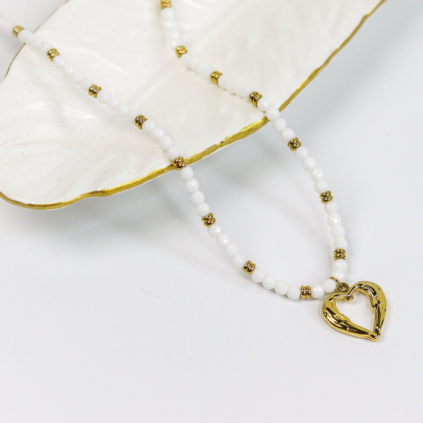 Marina Heart Necklace ( Gold Plated)