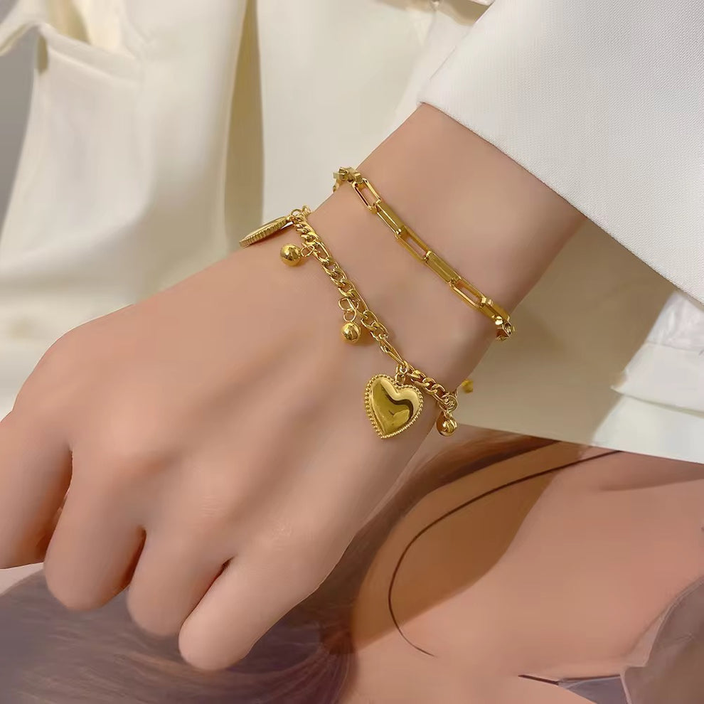 Heart Charm Bracelet