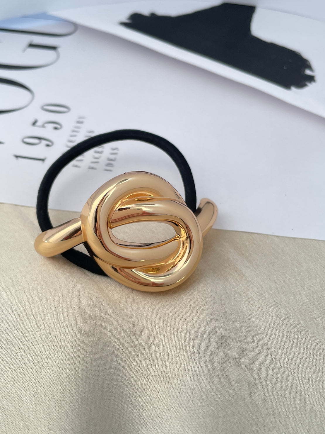 Twisted Gold Plated Pony Cuff