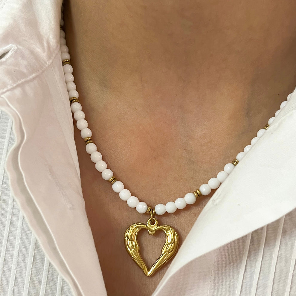 Marina Heart Necklace ( Gold Plated)