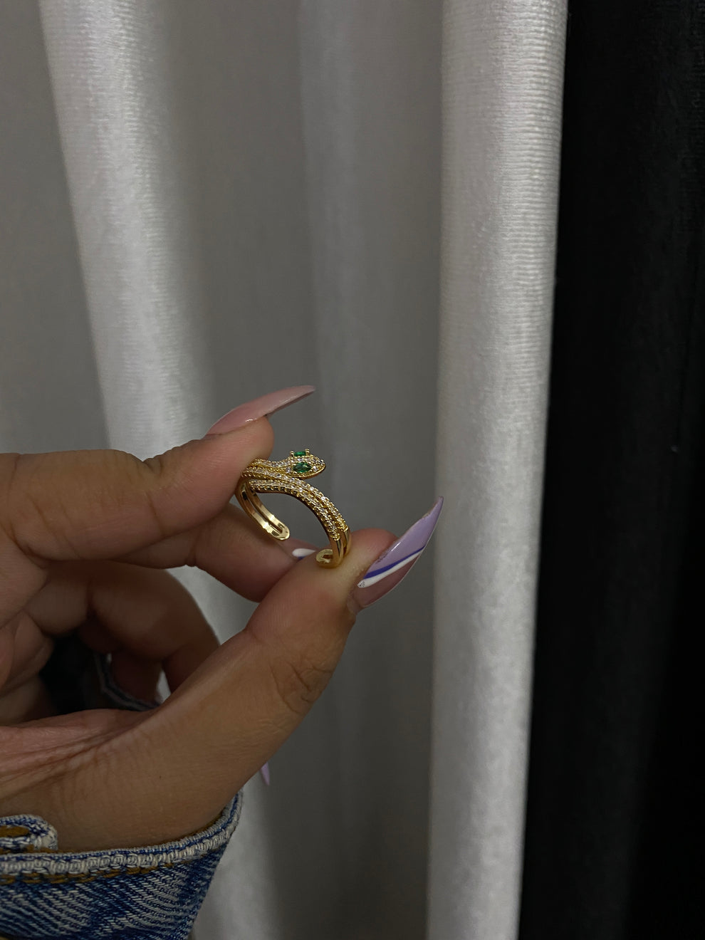 Emerald Serpent Ring