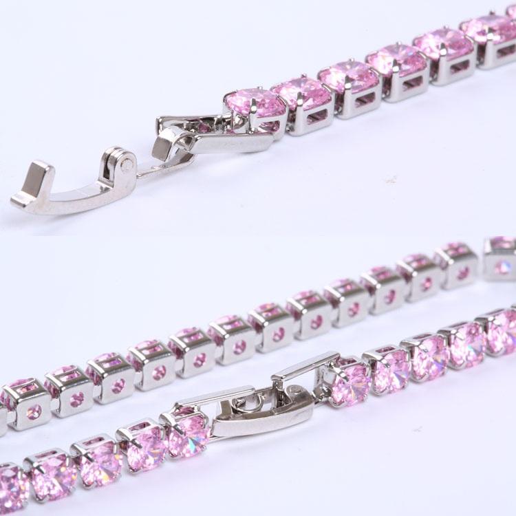 Pink Tennis Bracelet
