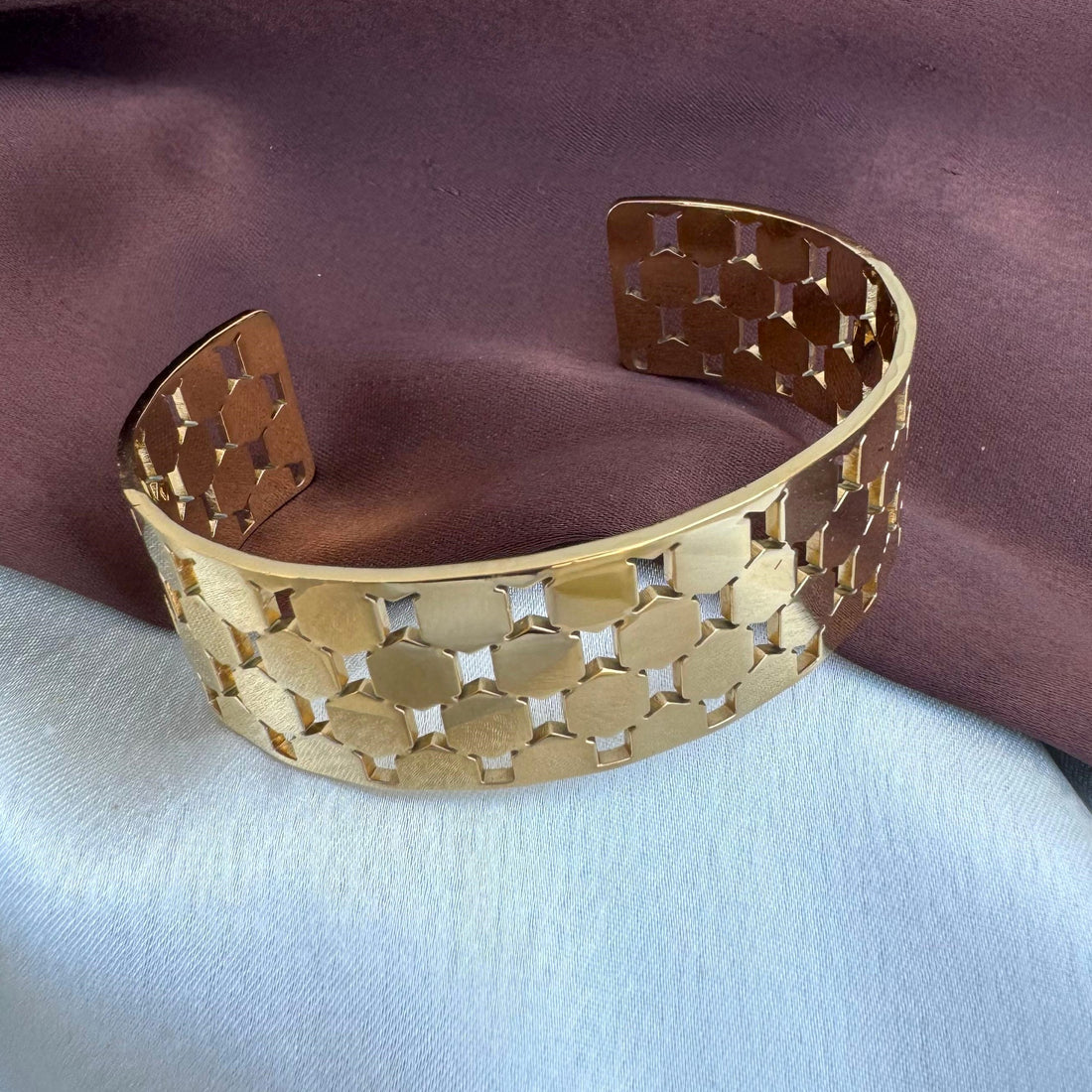 Illusion Gold Cuff Bracelet