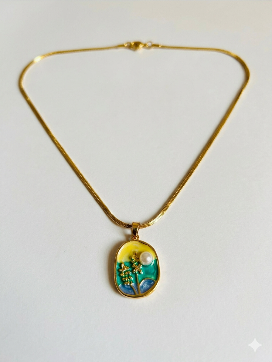 Sunlit Tree Necklace