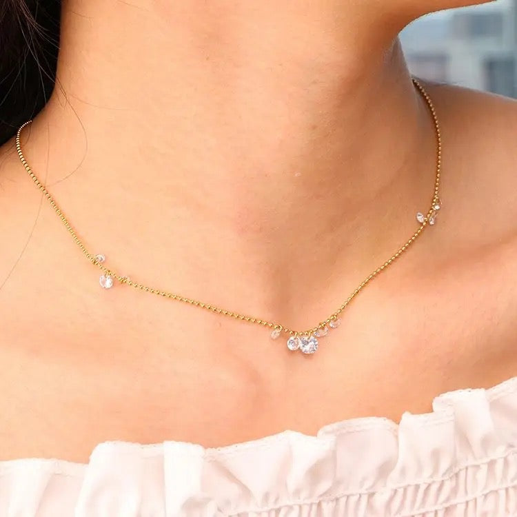 Crystal Dangle Necklace