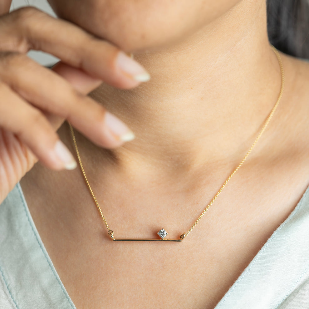 Teesha - Bar stone Necklace