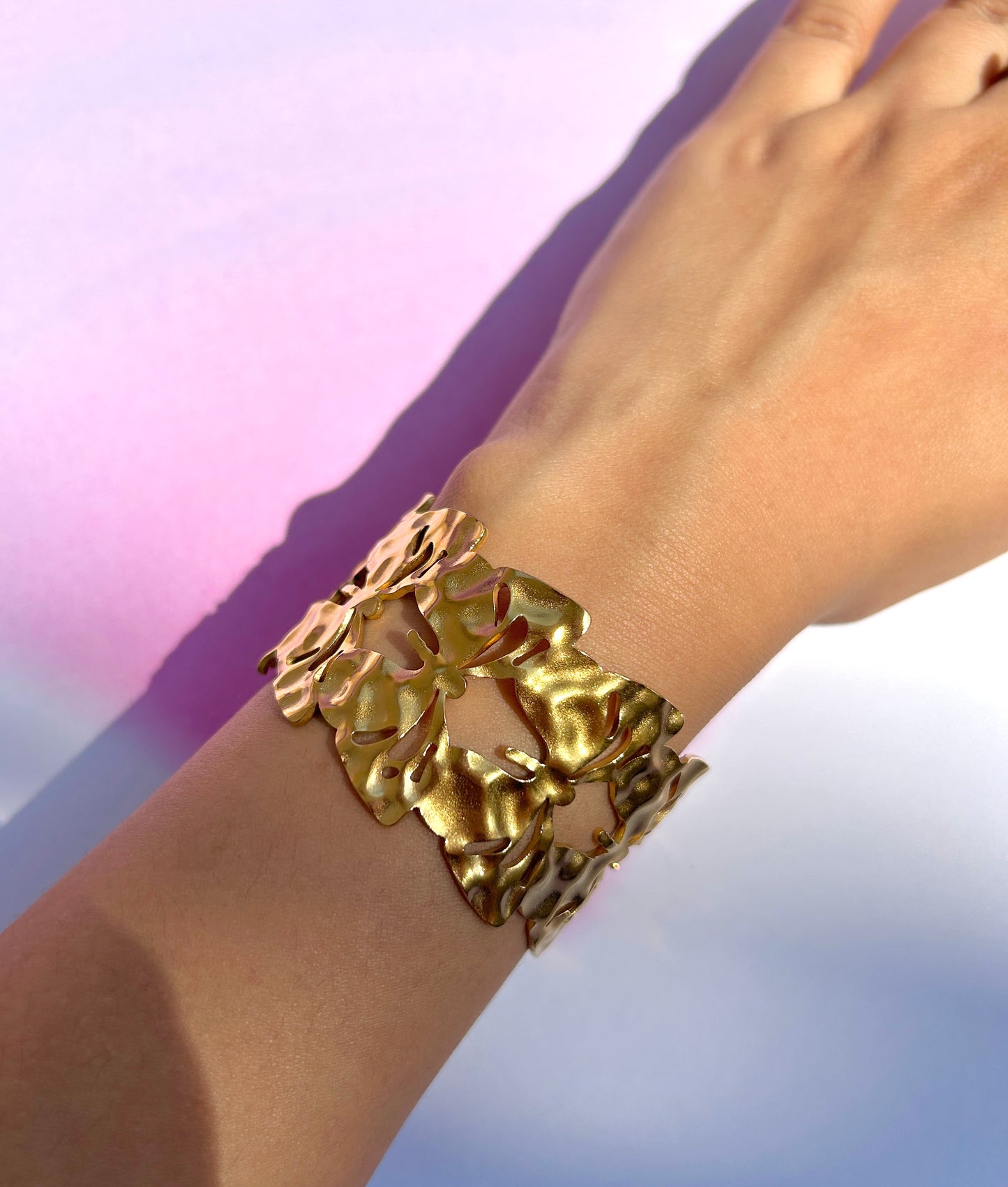 Butterfly Adjustment Cuff Bracelet