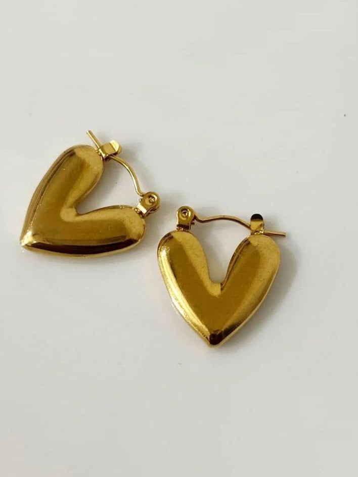 Sweetheart Hoop Earrings