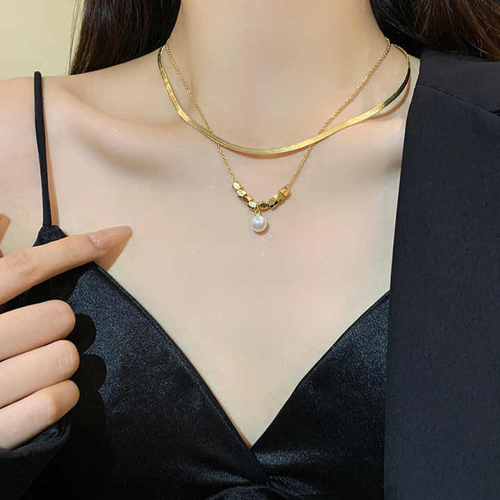Layered Pearl Necklace