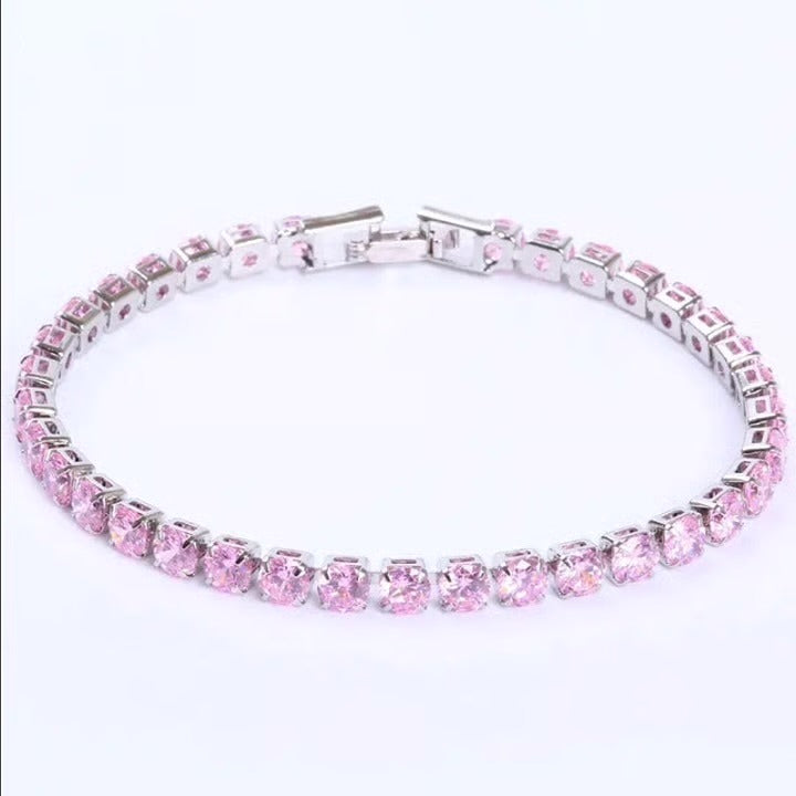 Pink Tennis Bracelet