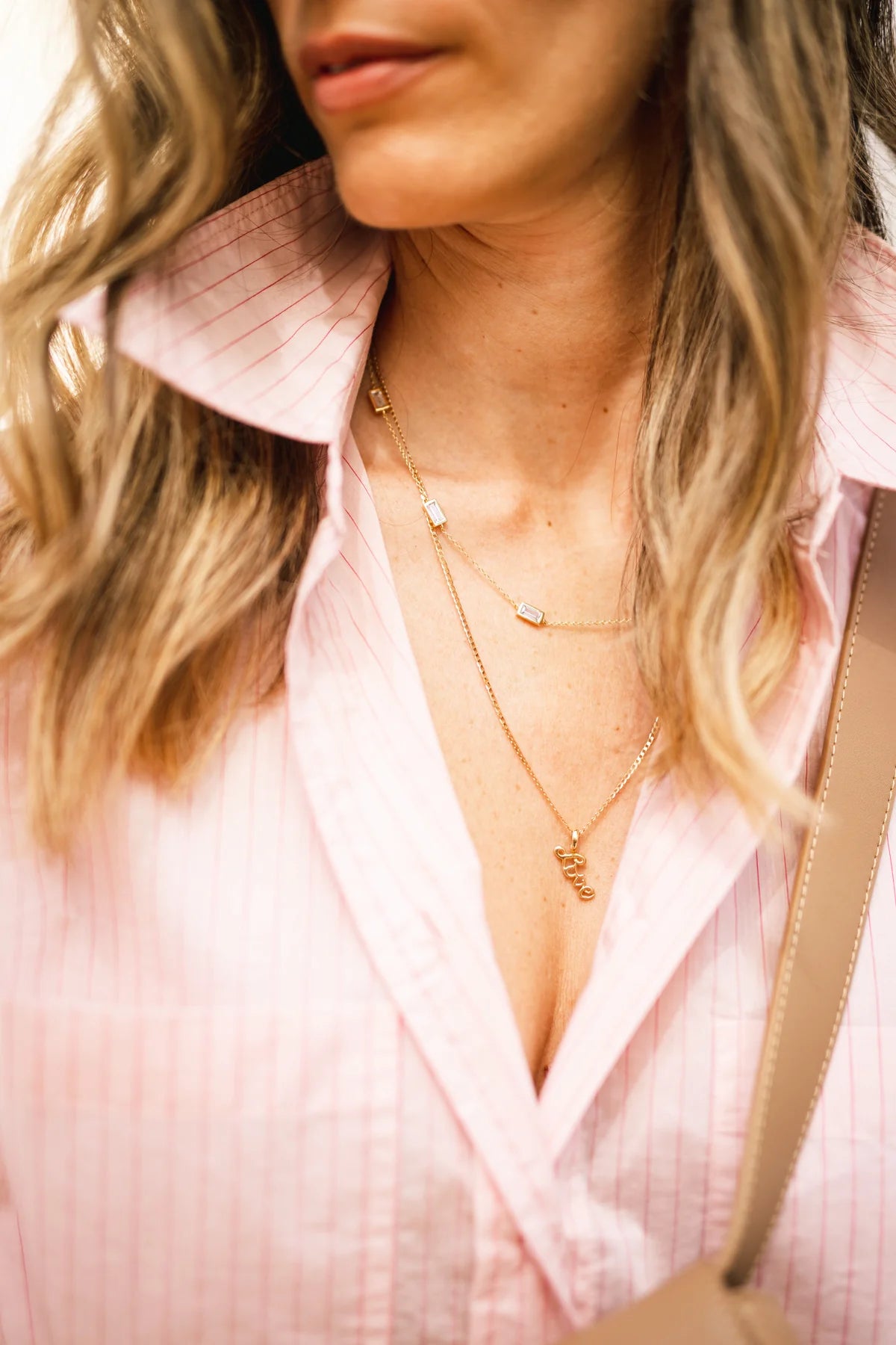 Baguette Necklace