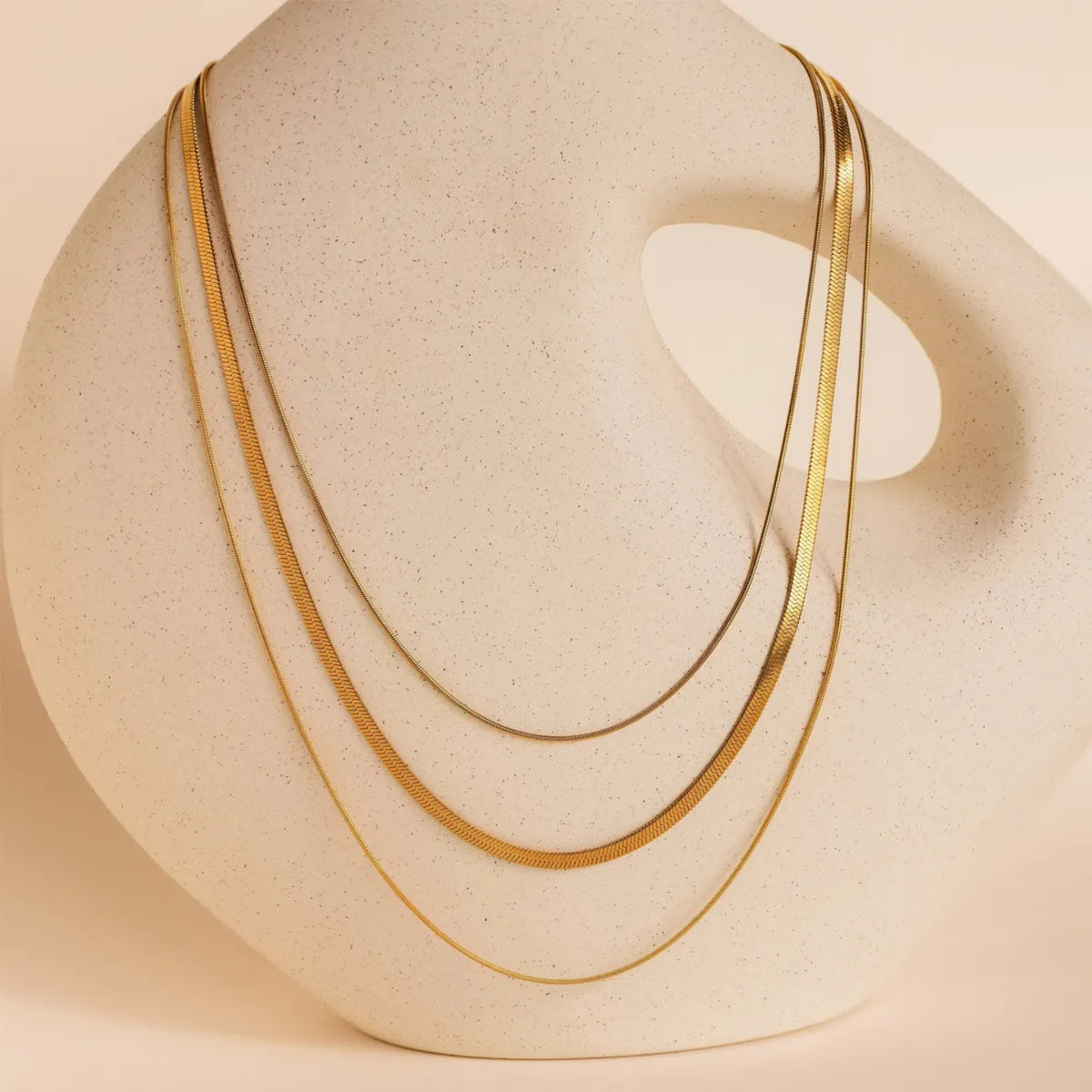 Triple layer Snake Chain Necklace