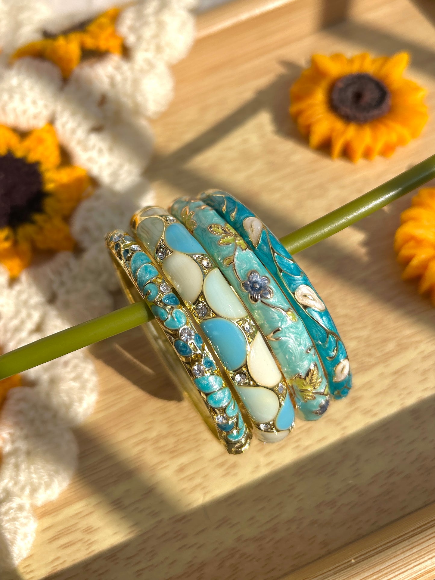 Azure Garden Stack (Set of 4)