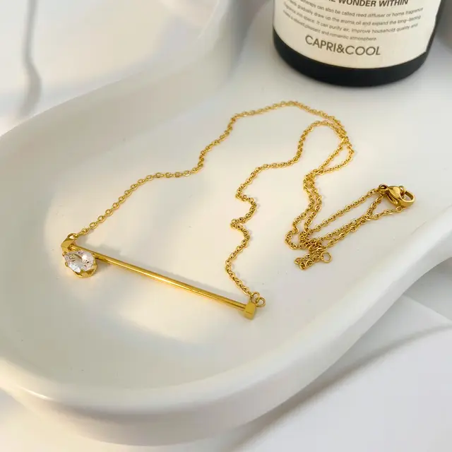 Teesha - Bar stone Necklace