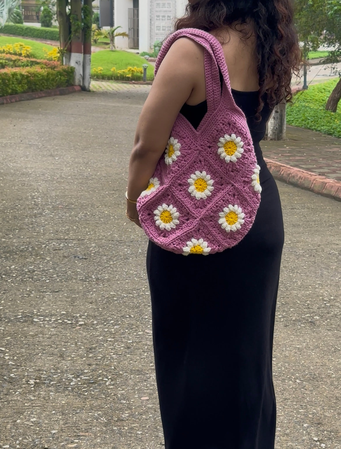Mauve garden bag
