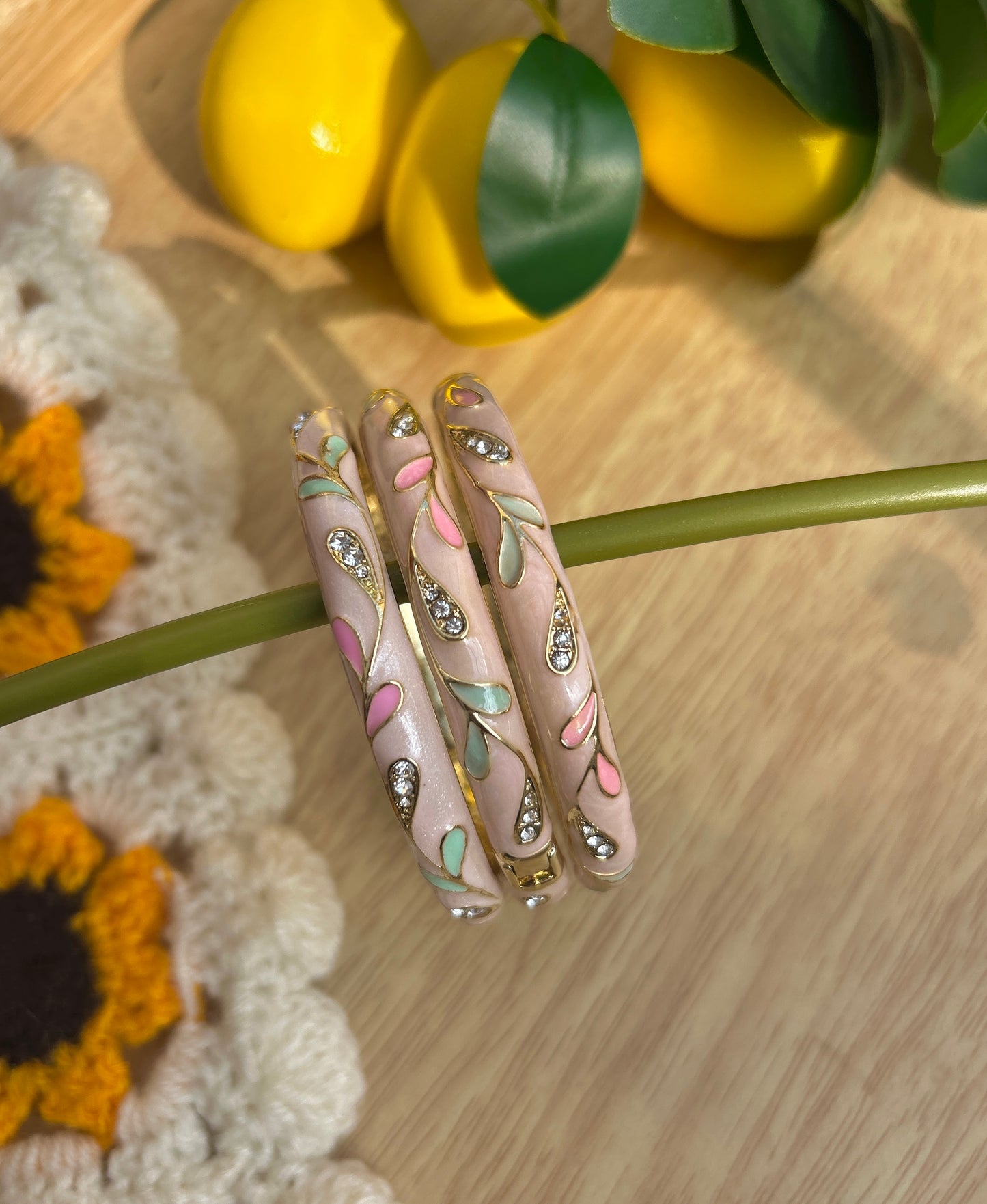 Pastel Pink Vintage Bangle (each bangle)