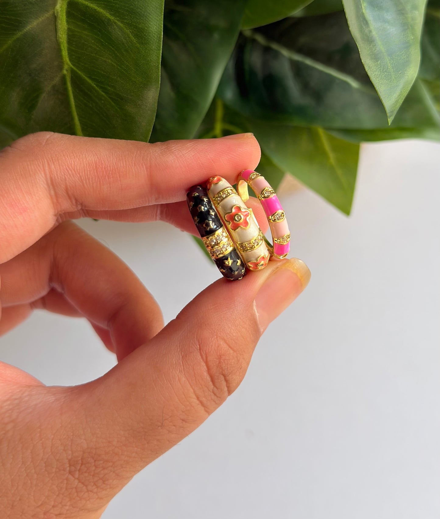 Enamel Vintage Rings