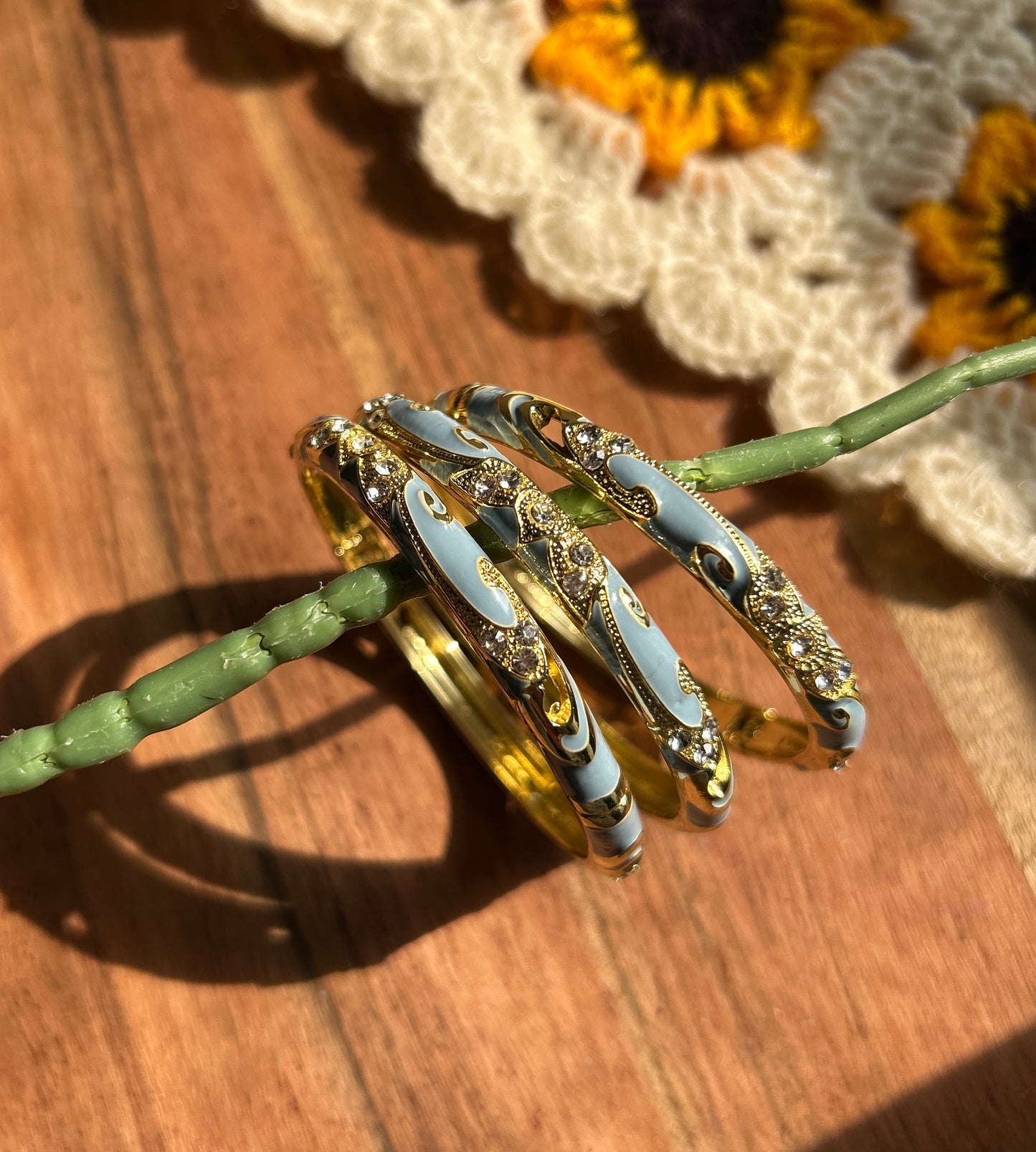 Blue Vintage Bangle (each bangle)