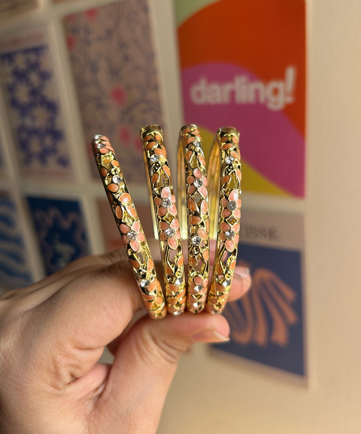 Peach Vintage Bangle (each bangle)