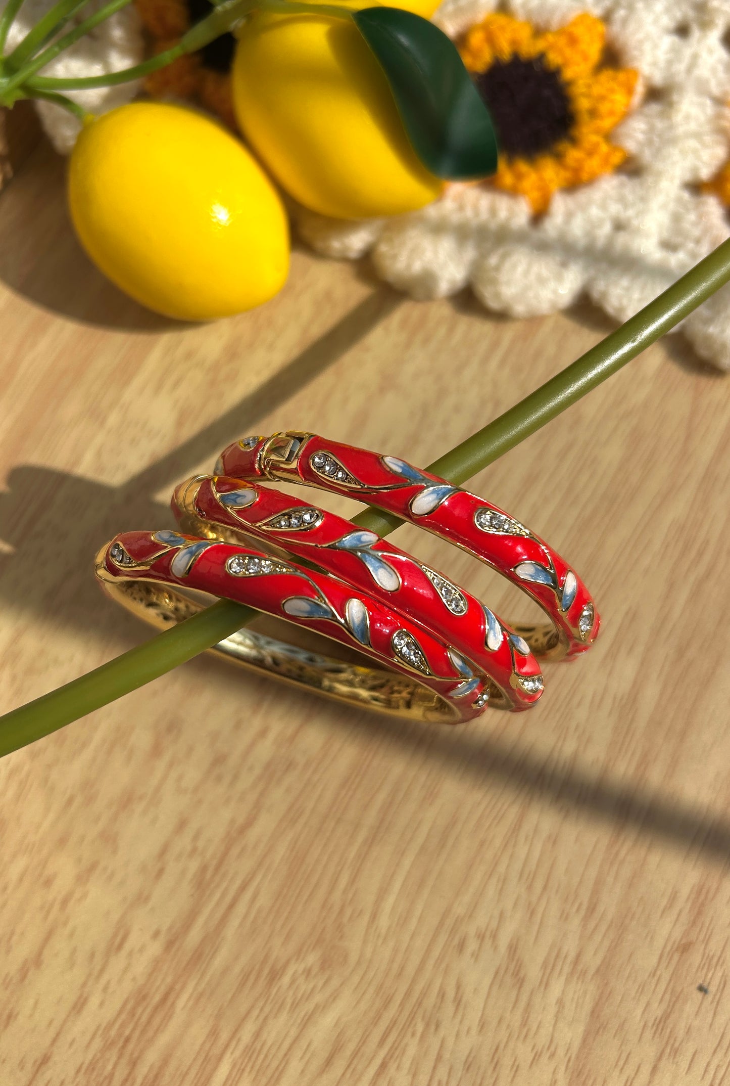 Red Vintage Bangle (Each Bangle)