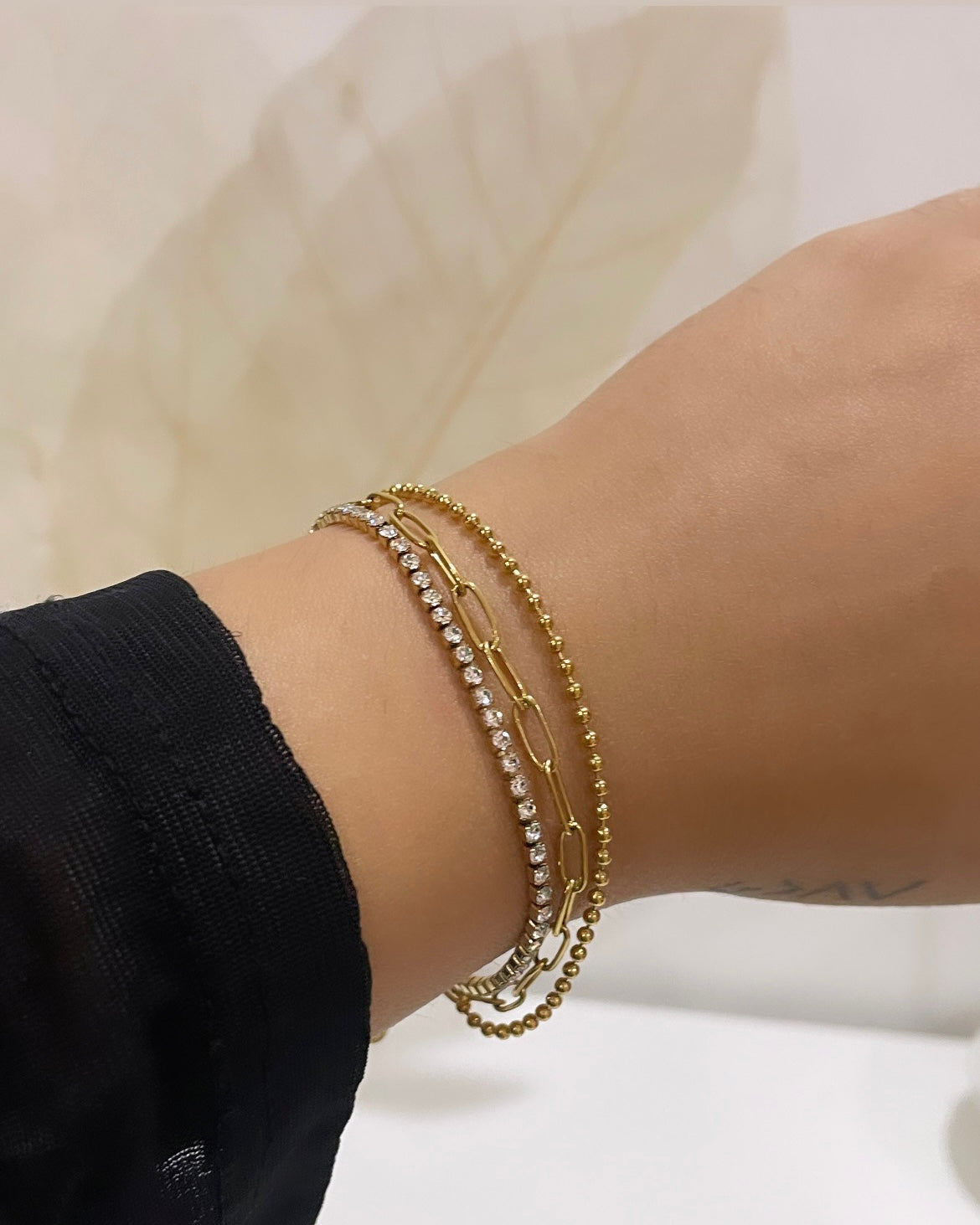 Triple Luxe Tennis Bracelet