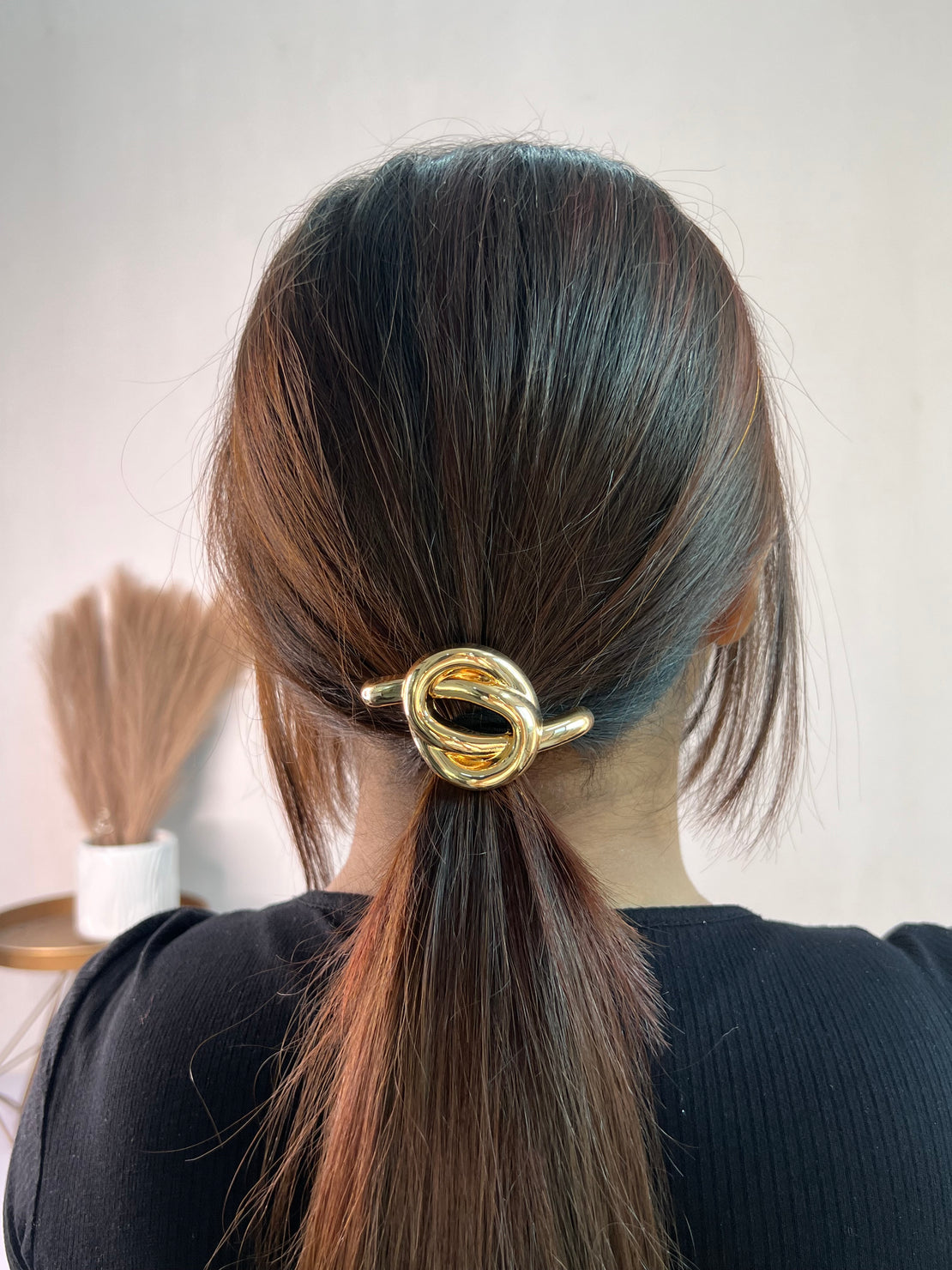 Twisted Gold Plated Pony Cuff