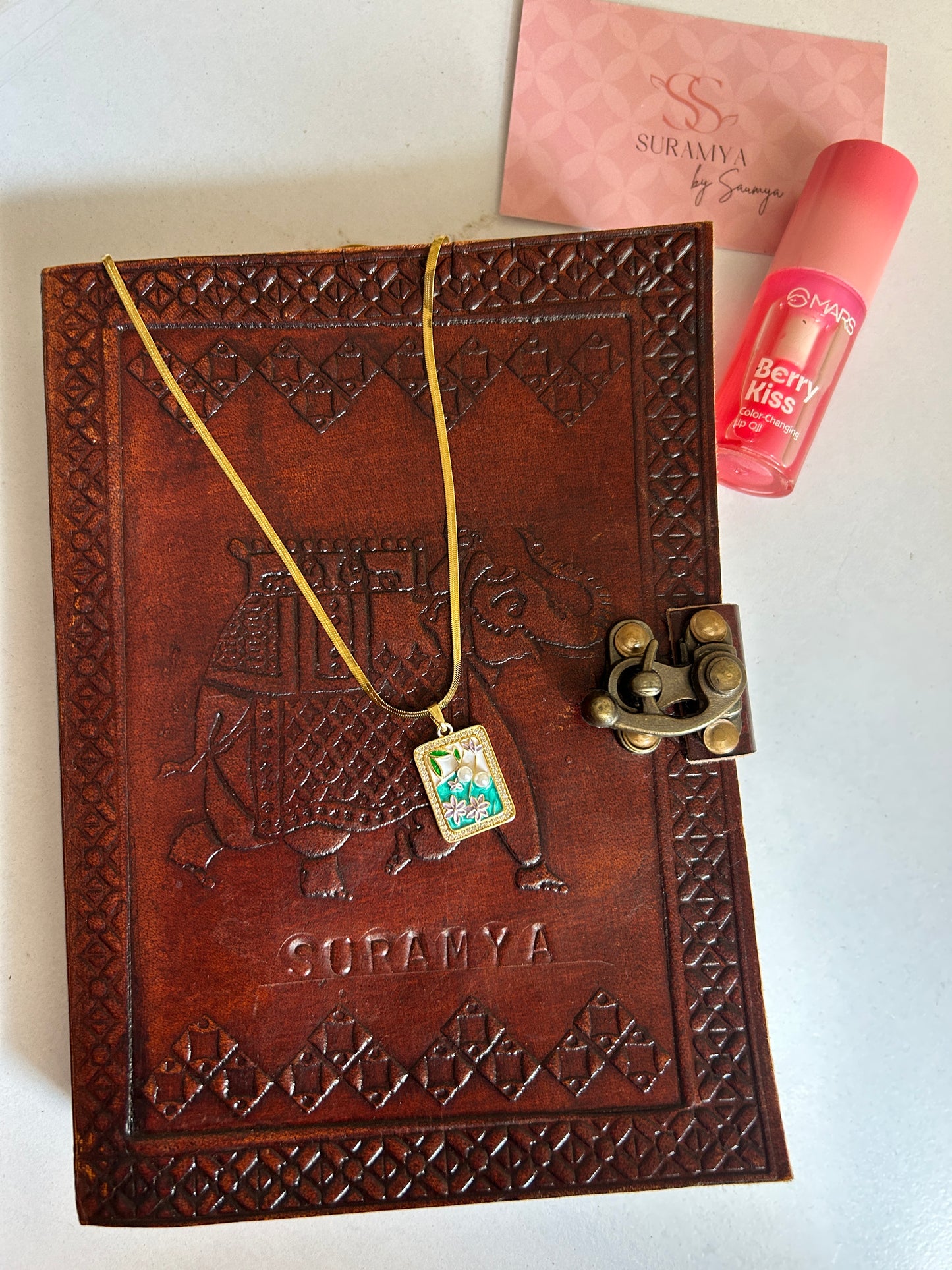 Blue Blossom Pearl Necklace