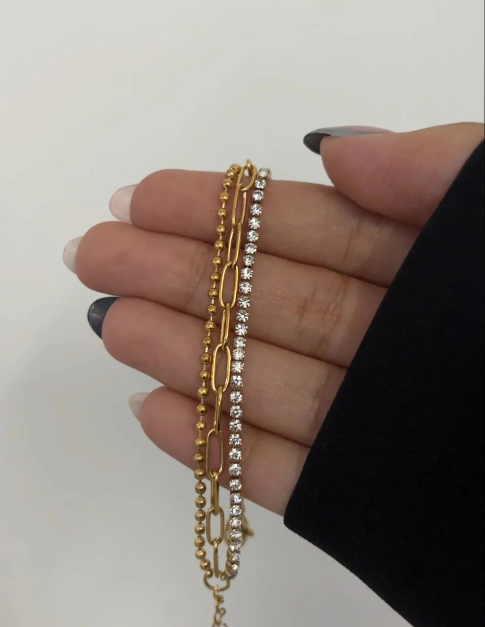 Triple Luxe Tennis Bracelet