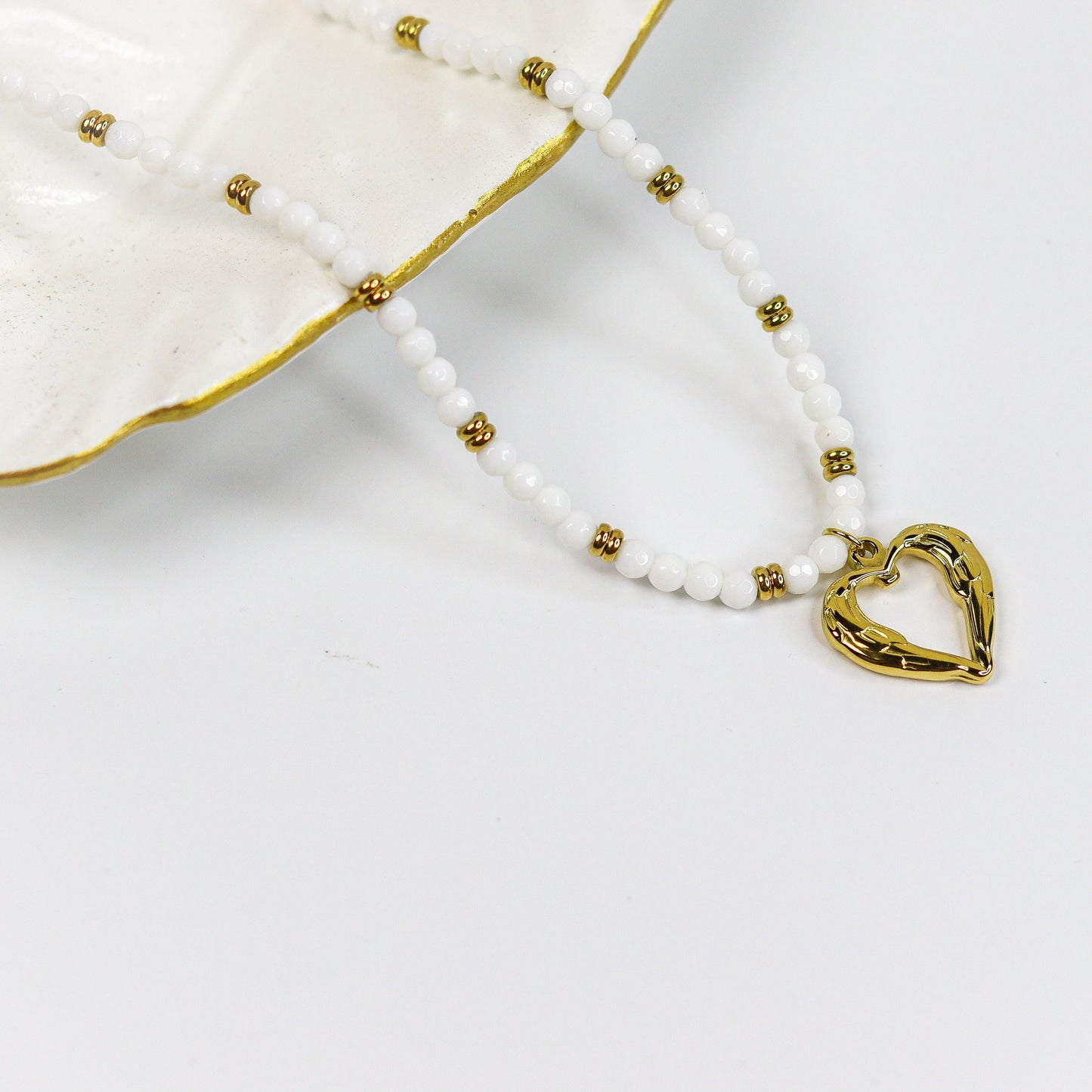 Marina Heart Necklace ( Gold Plated)