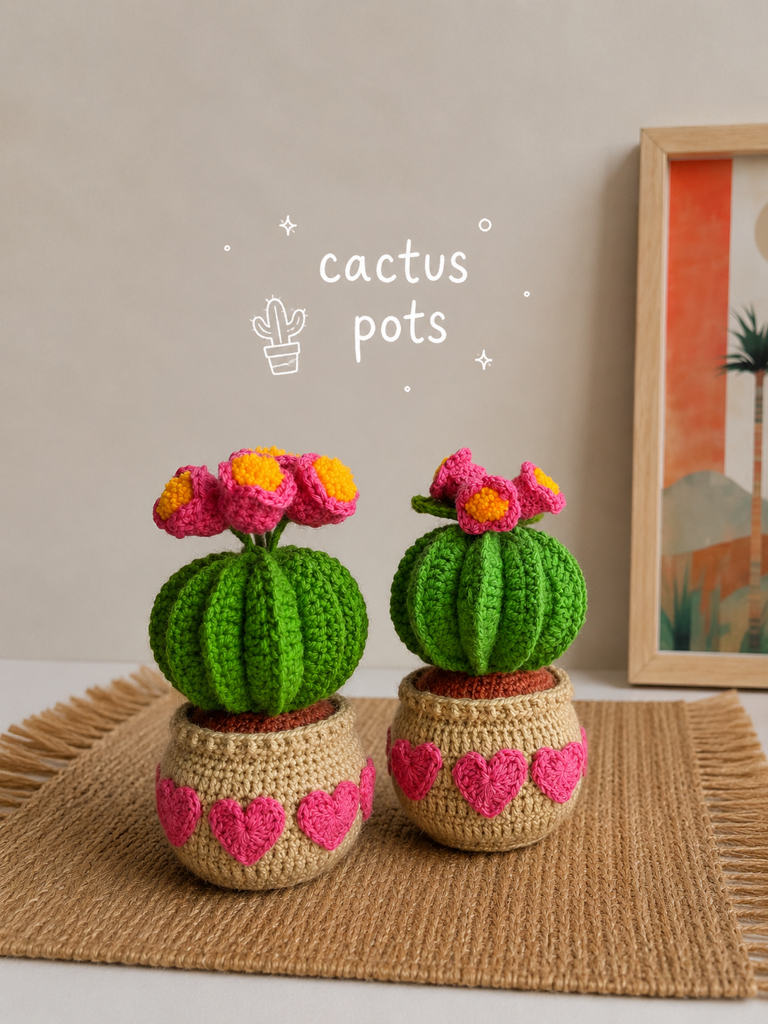 Forever Cactus Crochet Pot