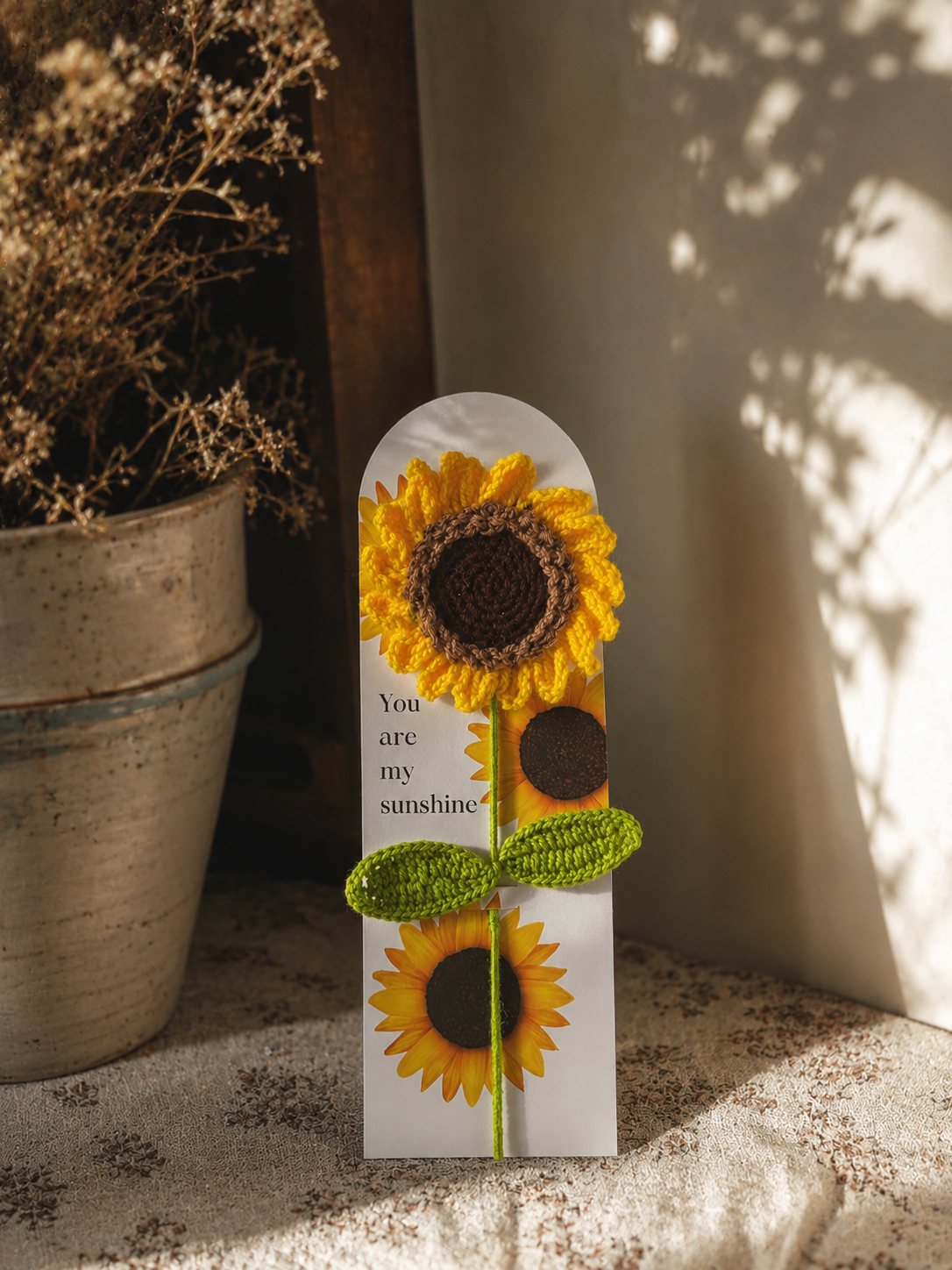 You Are My Sunshine – Crochet Sunflower Keepsake