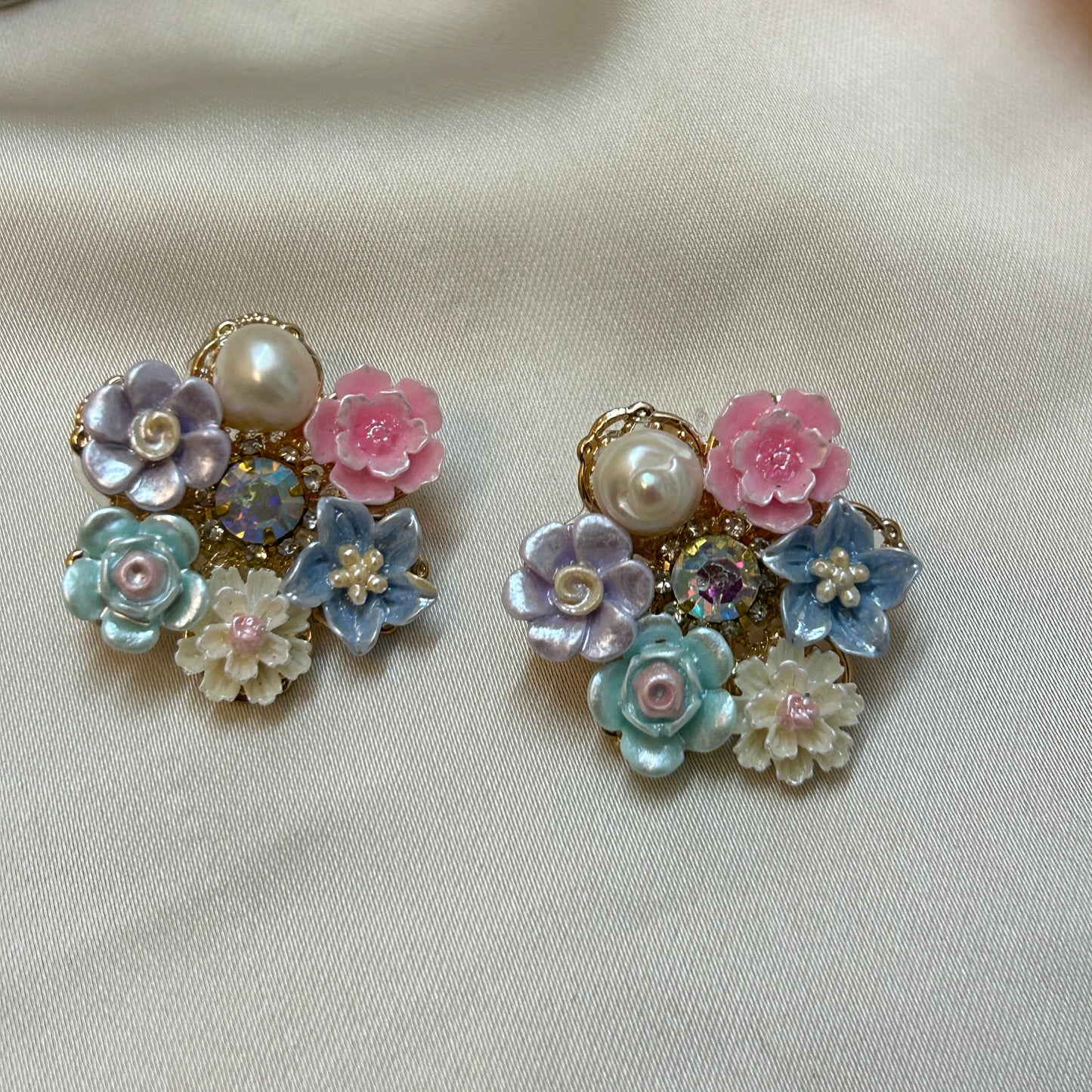 Pastel Floral Earrings