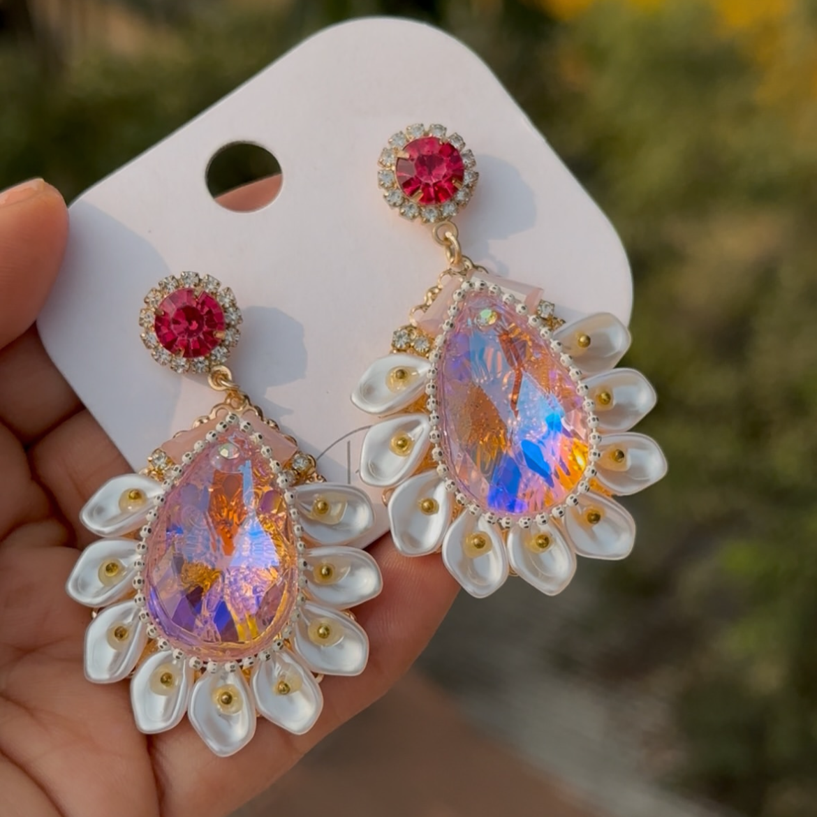 Spring Blooms Dreamy Earrings (Pink)